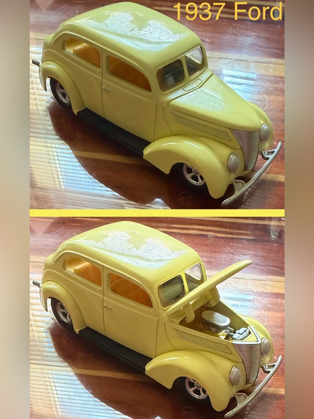 Yellow Classic Toy Car - Kids Toy Vehicle